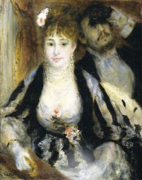 Pierre Auguste Renoir La loge or lavant scene France oil painting art